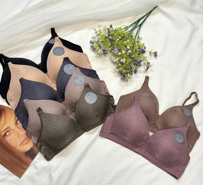 Seamless Self Print Bra Daily Wear - Imported Intimate Wear - BLUSHOVA Pakistan