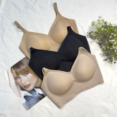 Scoop Cup Seamless Bra with Back Hooks - Imported Intimate Wear - BLUSHOVA Pakistan