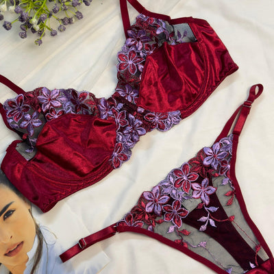 Silk Net Bra Set alternate view