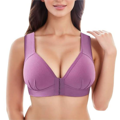Front Open Hooks Full Coverage Bra alternate view