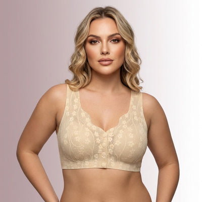 Front Open Creamy Soft Seamless Bra alternate view