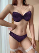 Fancy Beads Strap Bra Set