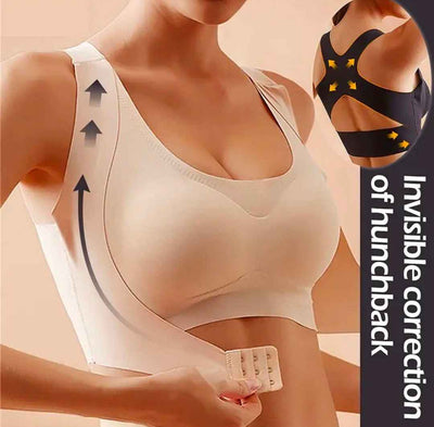 Plain Seamless Cross Posture Correction Bra - Imported Intimate Wear - BLUSHOVA Pakistan